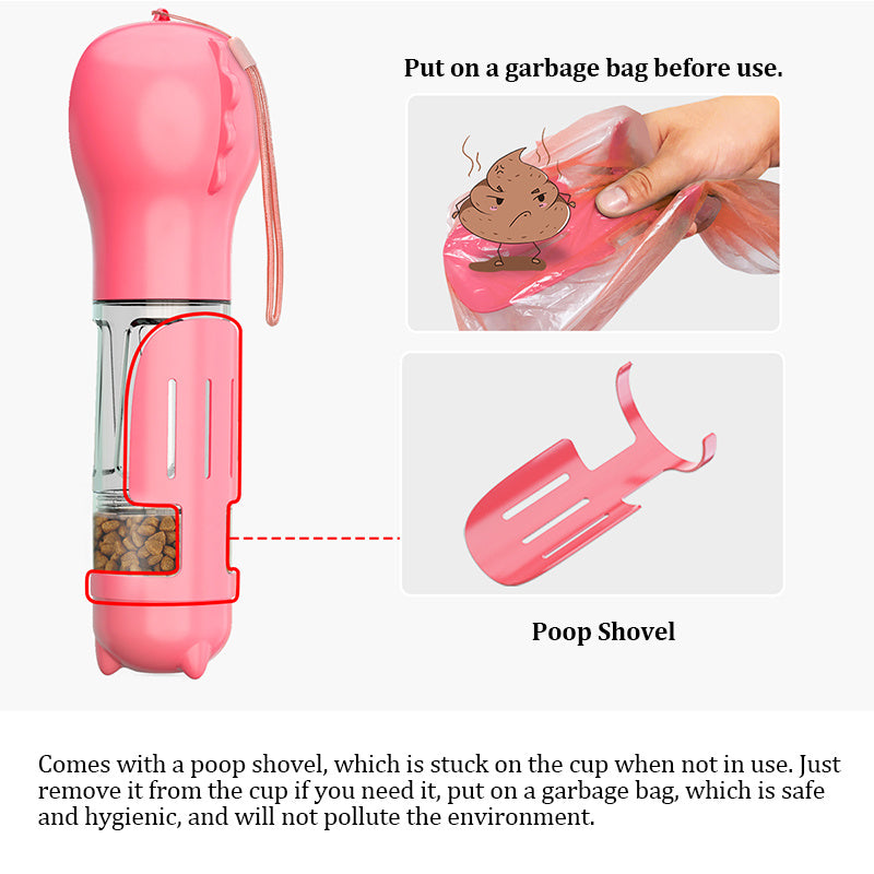 FURTASTICGOODS Pet Travel Bottle 3-in-1 1ed