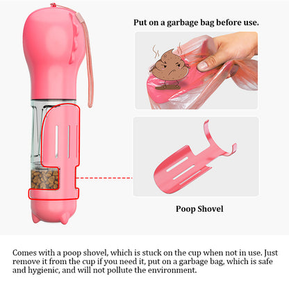 FURTASTICGOODS Pet Travel Bottle 3-in-1  1ed